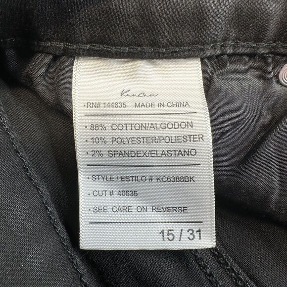 Kancan Jeanie High Rise Bootcut Jeans Women 15/31 Black Flared Stretch Denim NEW - Picture 6 of 11